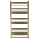 JTP Vos Brushed Brass 1200mm x 600mm Heated Towel Radiator Cut Out